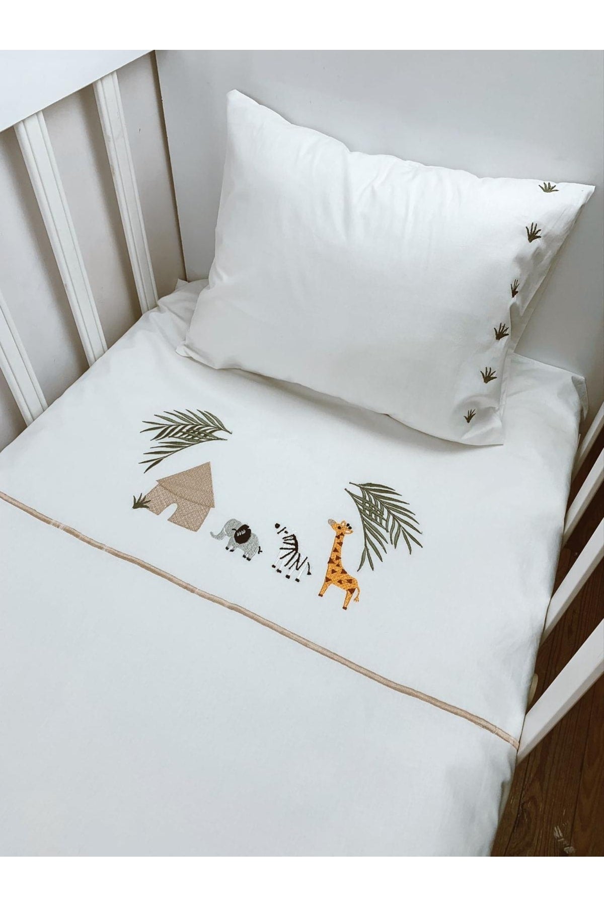 Safari Embroidered Duvet Cover Set