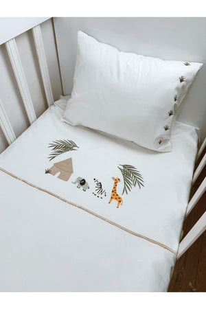 Safari Embroidered Duvet Cover Set