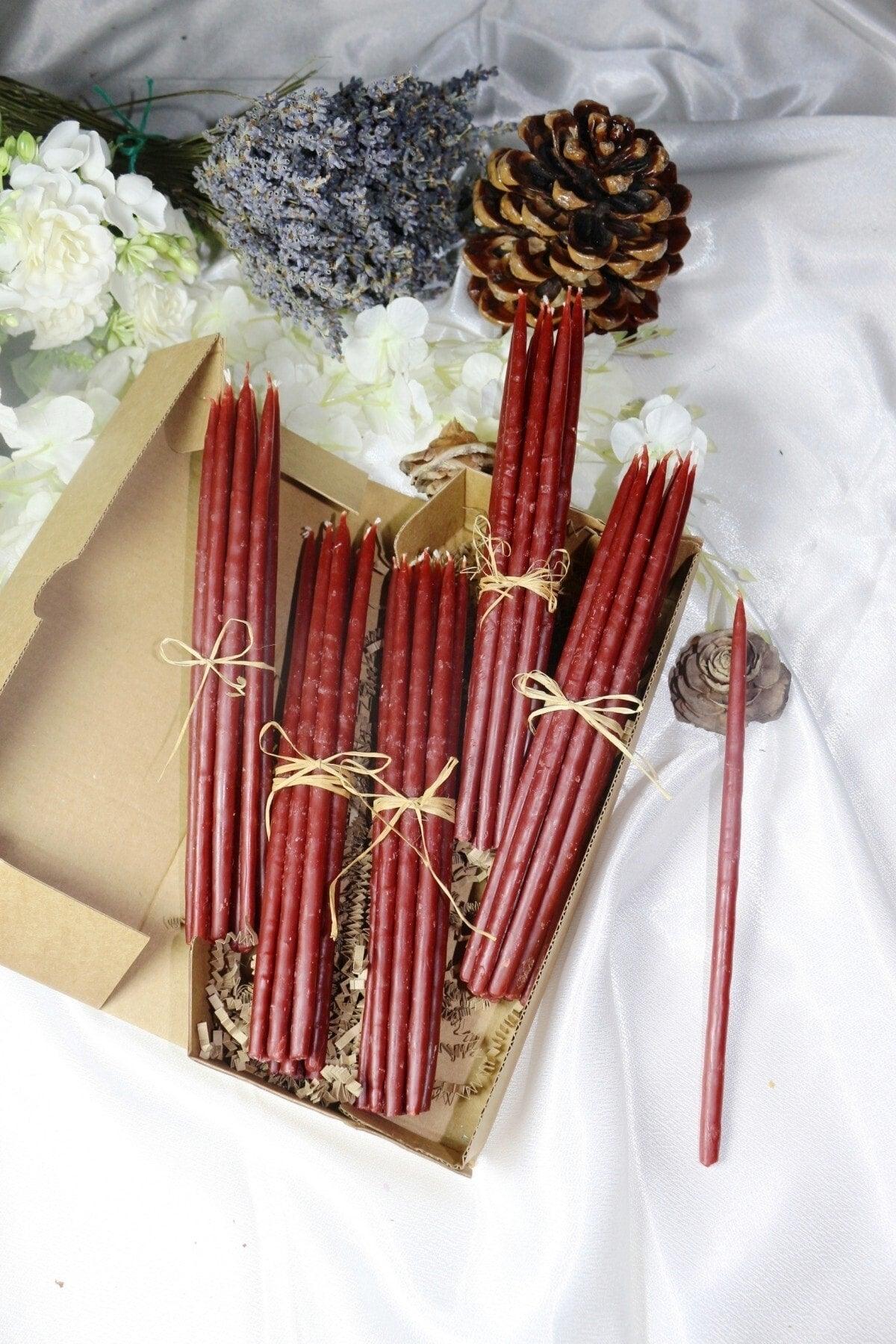 Wish Ceremony Ritual Wax Candle 50 Pieces Slim Thin 20 Cm Length 4-5 Mm Diameter - Swordslife