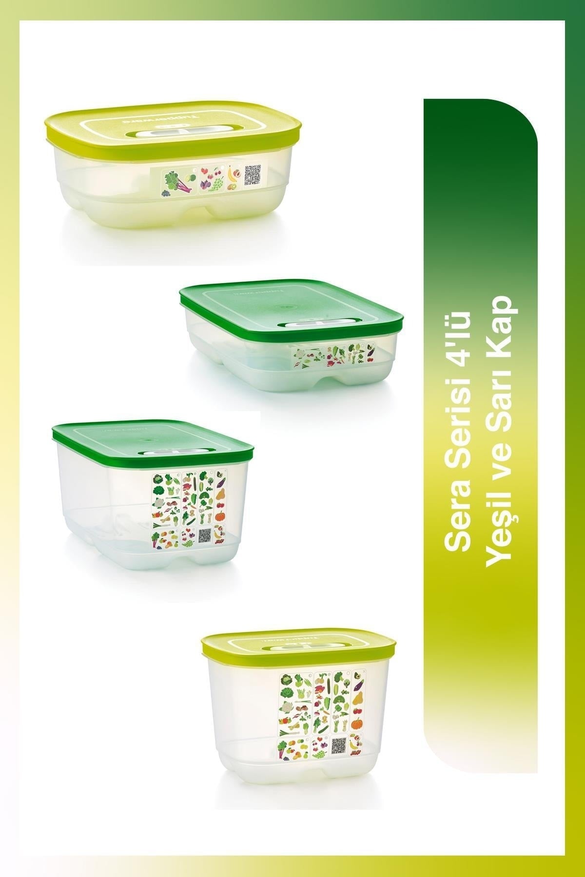 Greenhouse Series 4 Green And Yellow Containers