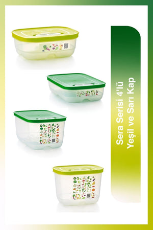 Greenhouse Series 4 Green And Yellow Containers