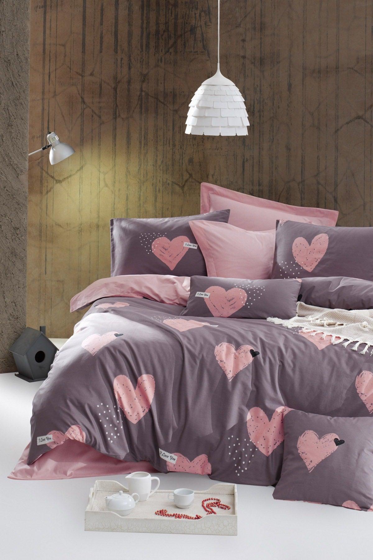 100% Natural Cotton Double Duvet Cover Set Jana Gülkurusu - Swordslife