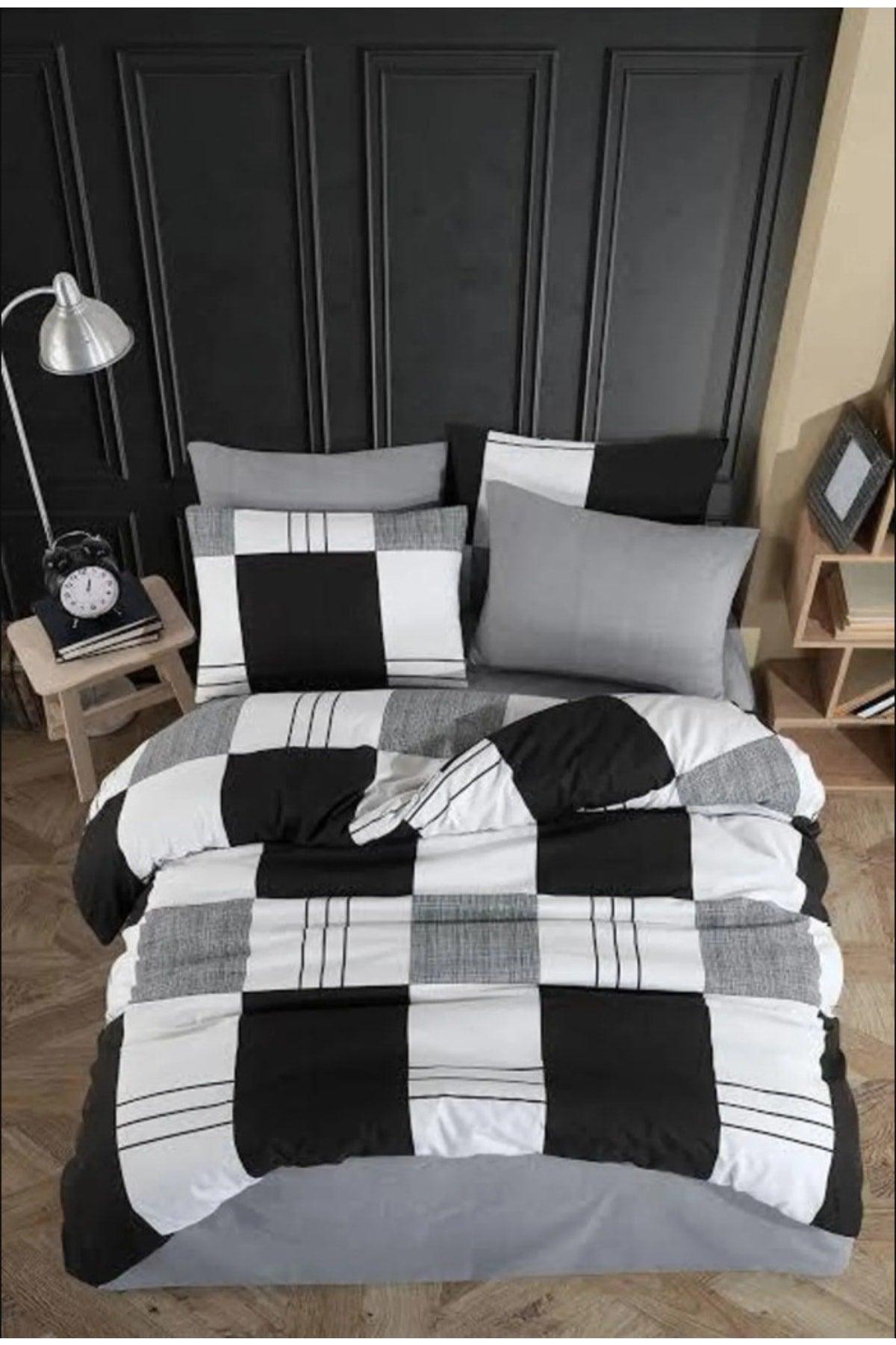 Double Duvet Cover Set Checkers - Swordslife