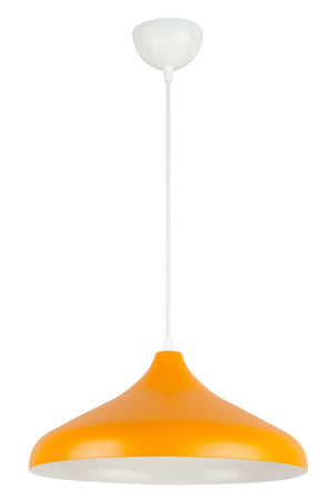 Nil Special Design Modern Decorative Cafe Kitchen Living Room Pendant Lamp Single Chandelier With Orange Inside And White