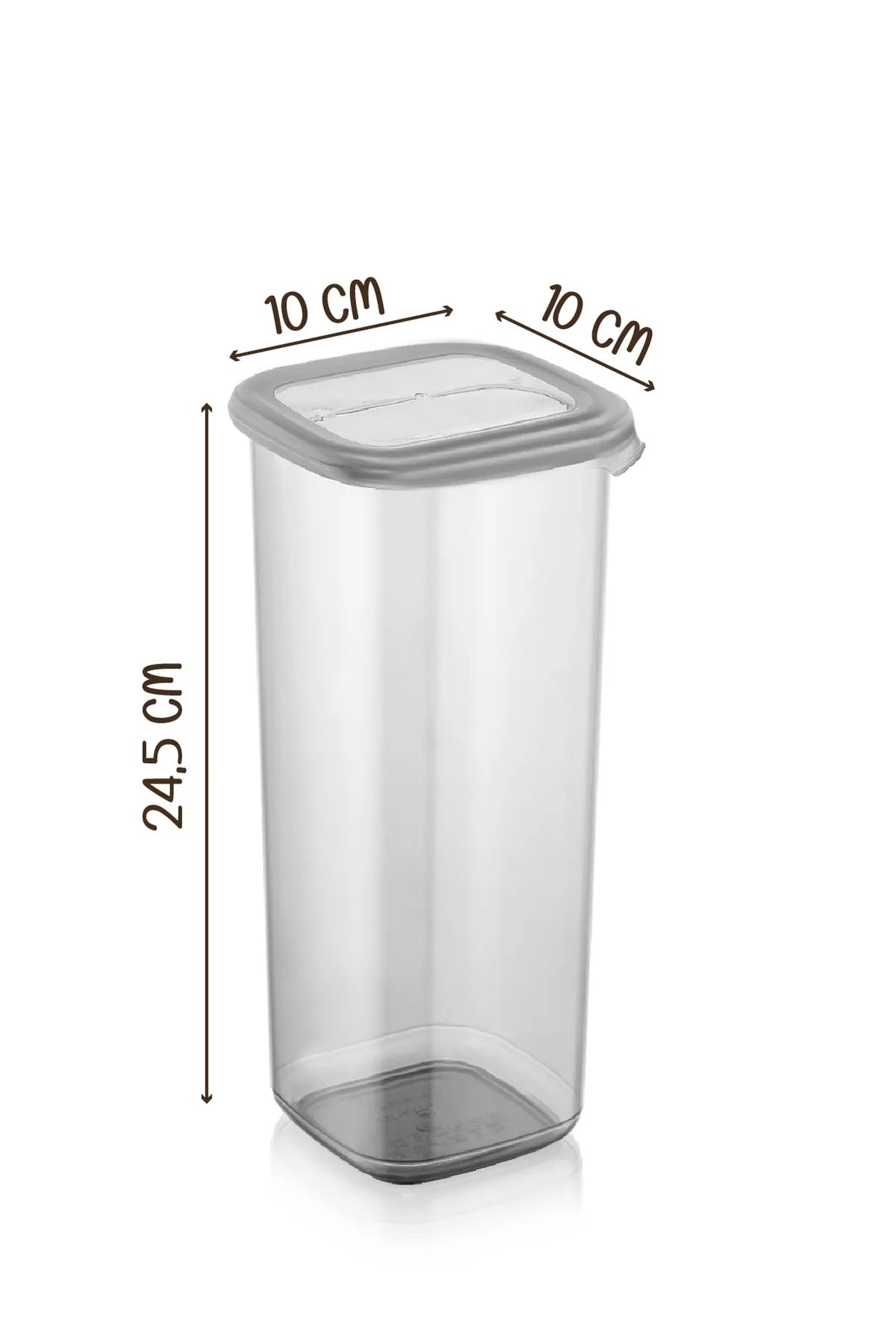 Set Of 12 Jumbo Size Square Food Storage Containers With Label 1750 Ml - Hard Lid Large Jar
