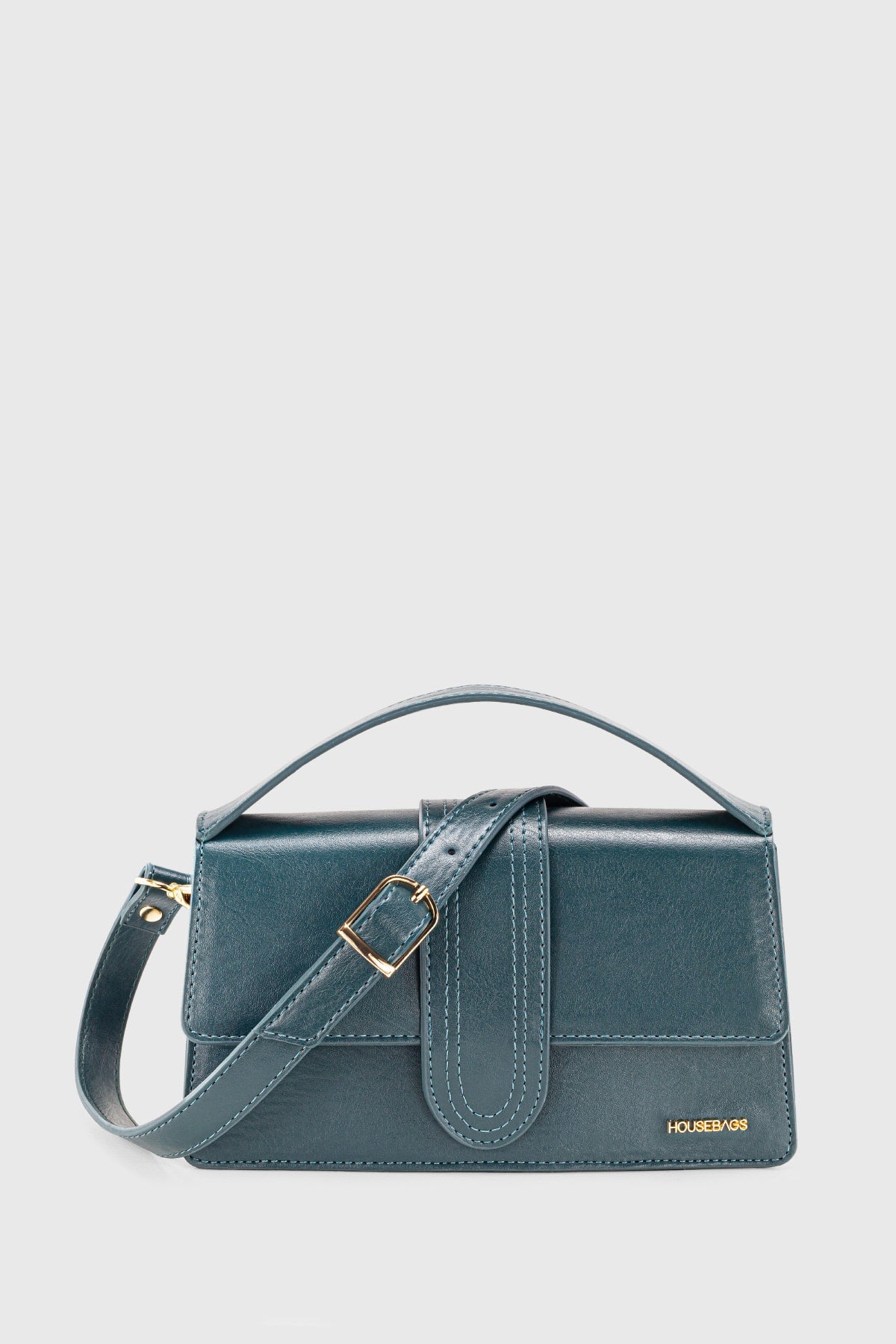 Women'S Green Leather Look Adjustable Crossbody Bag 229