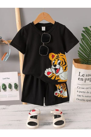 Side Teddy Shorts Top And Bottom Set 4 Years/13 Years Old