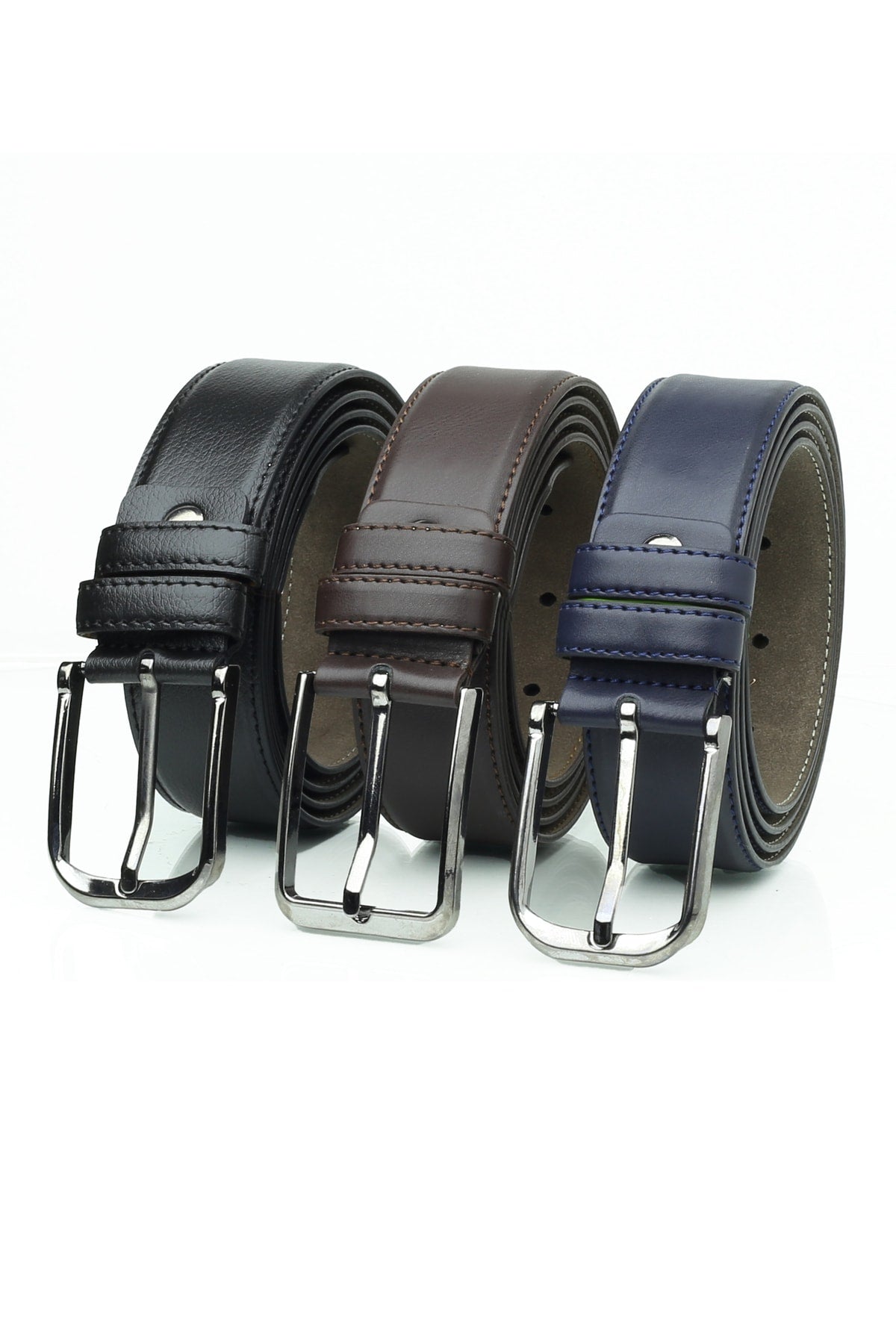 3 Pieces Men's Classic Belt