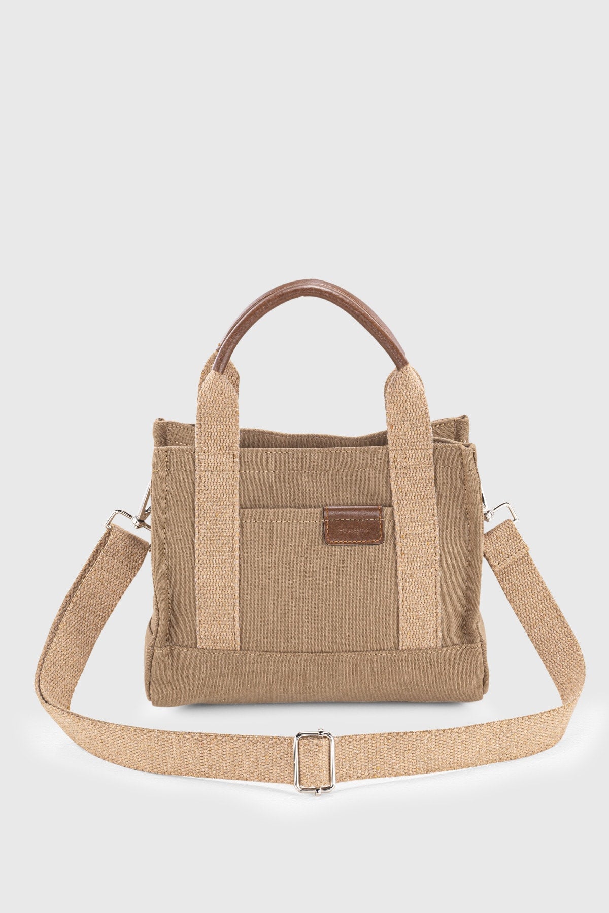 Women'S Brown Canvas Tote Bag 232