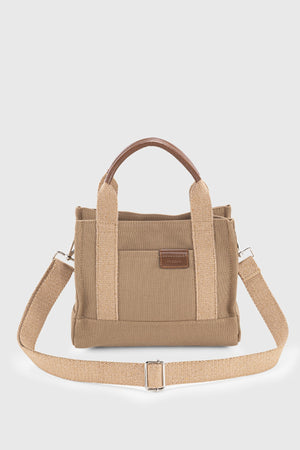 Women'S Brown Canvas Tote Bag 232