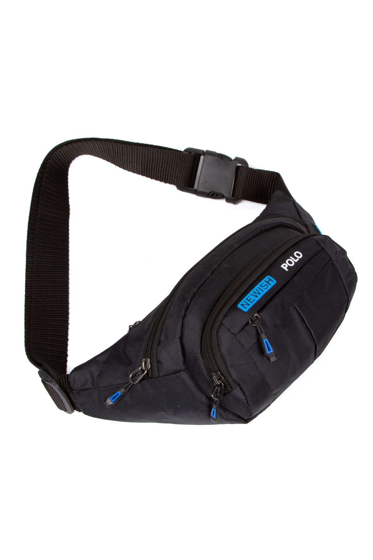 Unisex Black Waterproof Cross Strap Headphone Out Waist Shoulder And Sports Bag Daily Travel