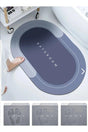 Rubber Base, Non-Slip, Fast Drying, Bathroom Sink Ablution Mat - Swordslife