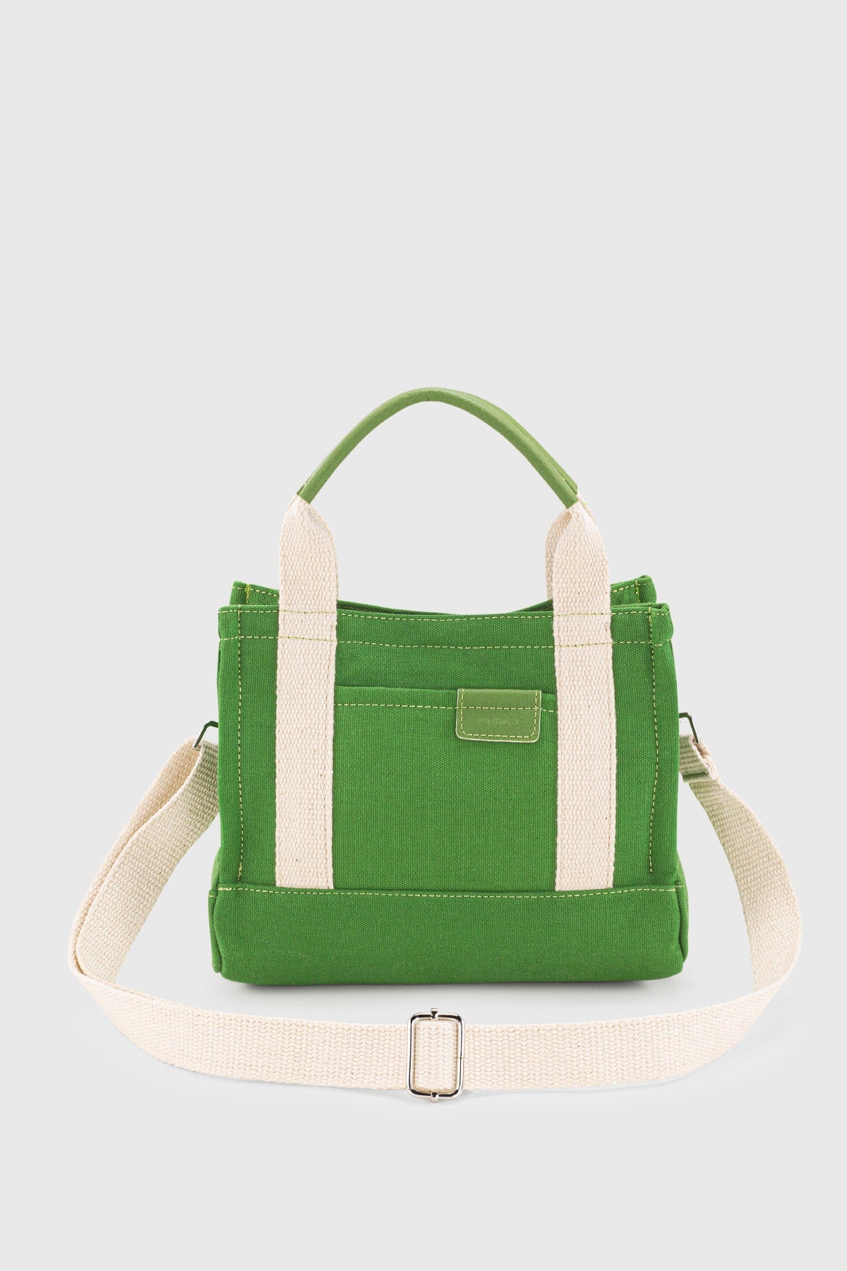 Women'S Green Canvas Tote Bag 232