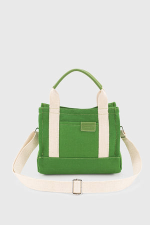 Women'S Green Canvas Tote Bag 232