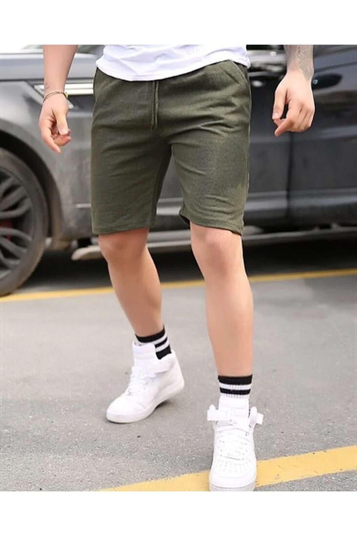 Slim Fit Unisex Men'S 3 Piece Shorts