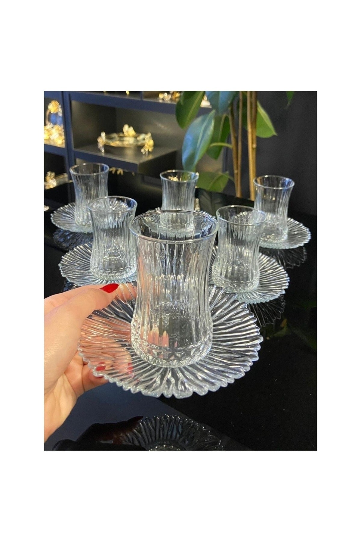 Elysia Tea Cup And Imported Tea Saucer Set 12 Pieces