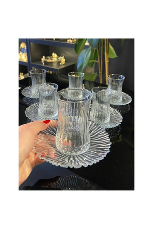 Elysia Tea Cup And Imported Tea Saucer Set 12 Pieces