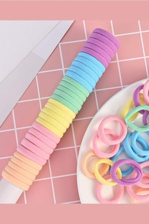 Women's 50s Pastel Colored Rubber Buckle Set - Swordslife