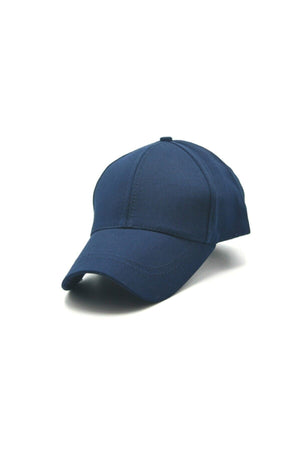 Adjustable Men'S-Women'S Plain Sports Hat With Velcro Back