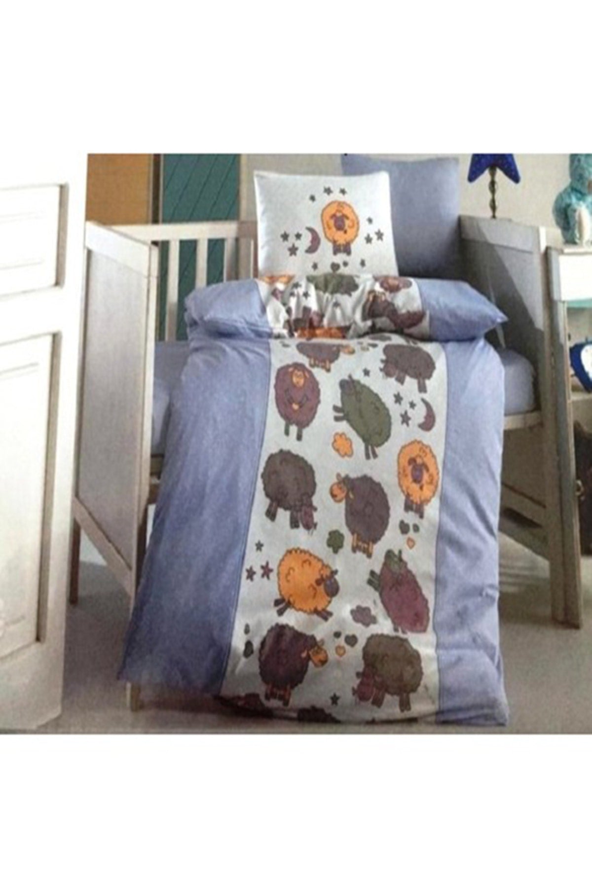 Baby Duvet Cover Set Sheep Themed