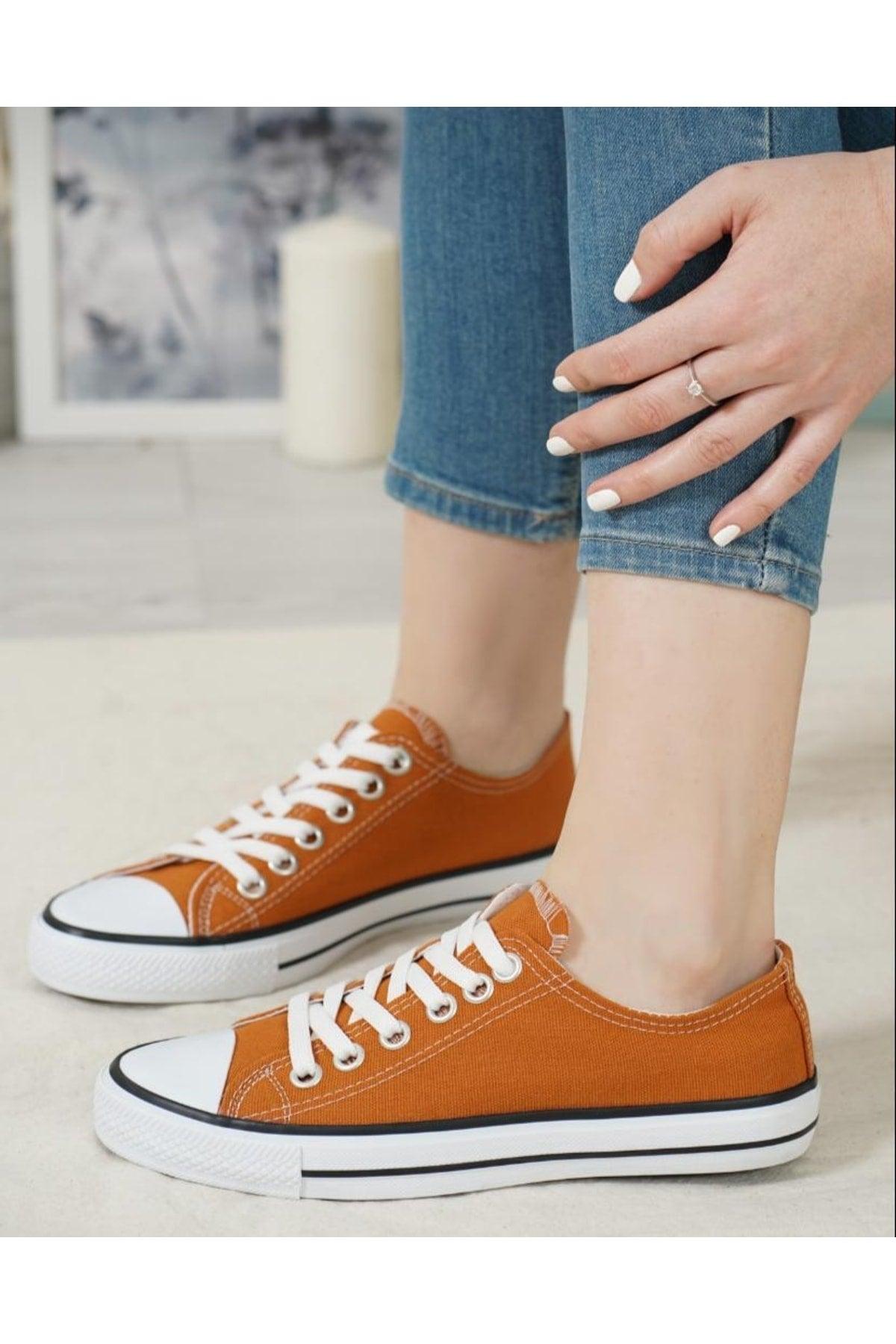 Unisex Cnv Orange Sneakers - Swordslife