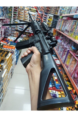 Laser Bullet-Firing Rifle 82Cm Stock Gun With Magazine