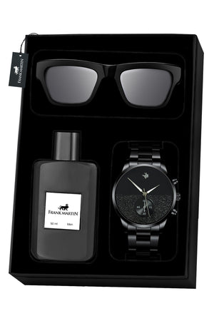 Men'S Watch Glasses Perfume Gift Set 30-007