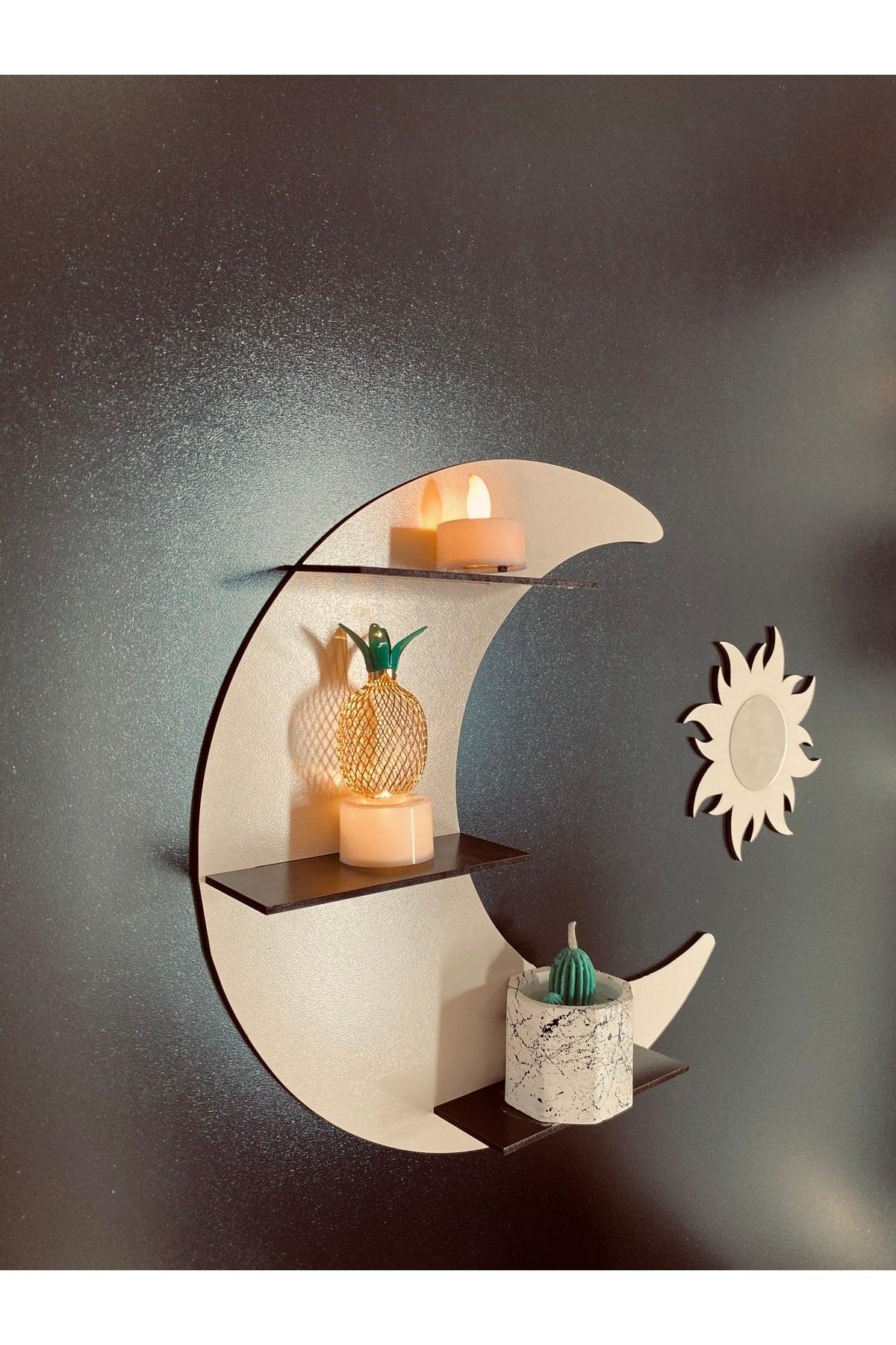 Moon Sun Decorative Wall Shelf - Swordslife