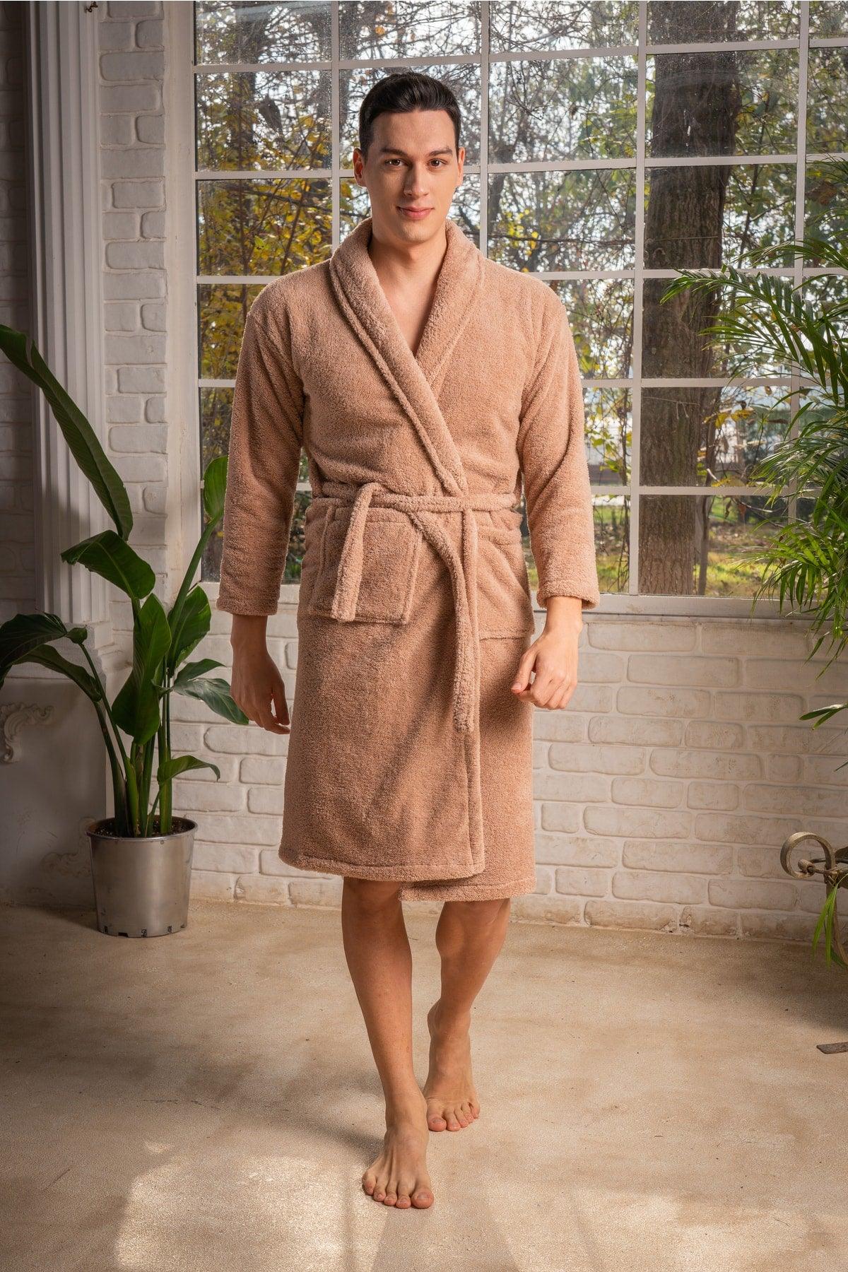 Welsoft Salyaka Unisex Brown Bathrobe & Dressing Gown - Swordslife