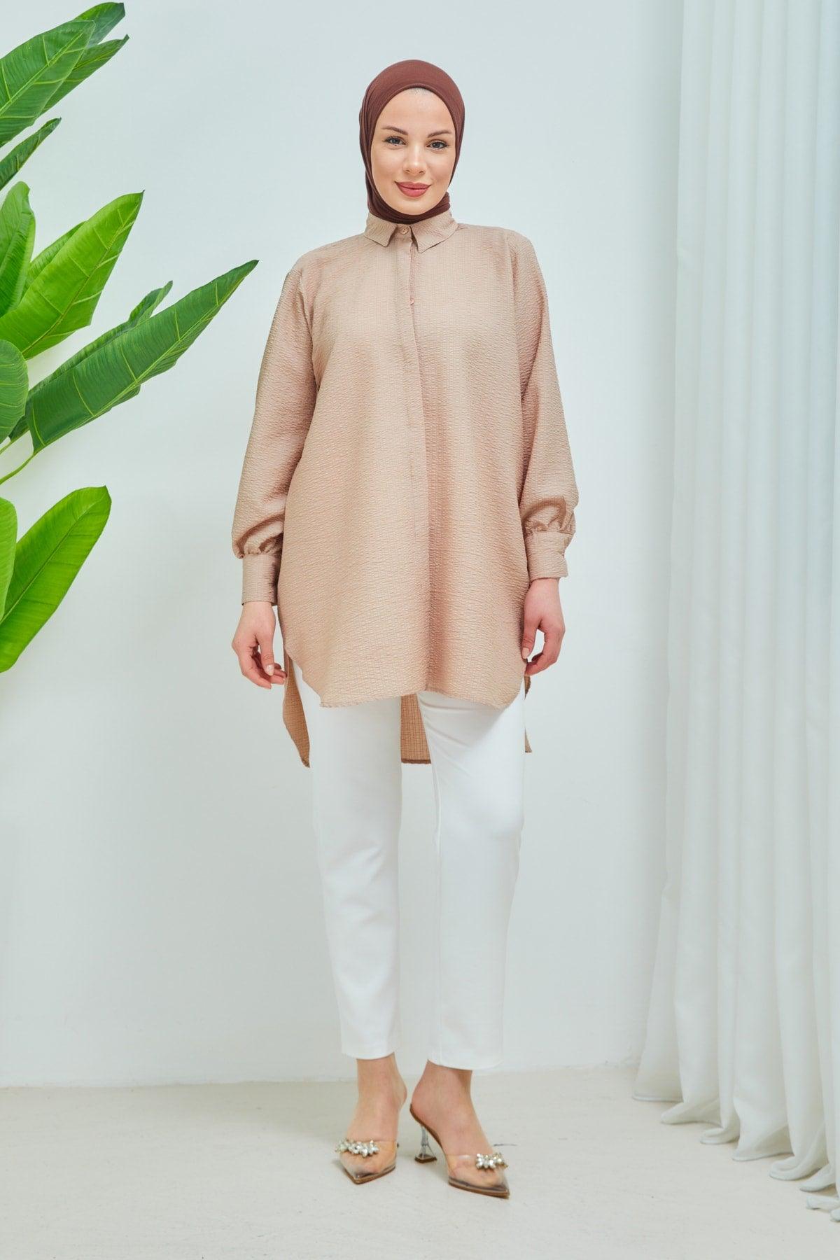 Women's Hijab Oversize See-through Shirt - Swordslife