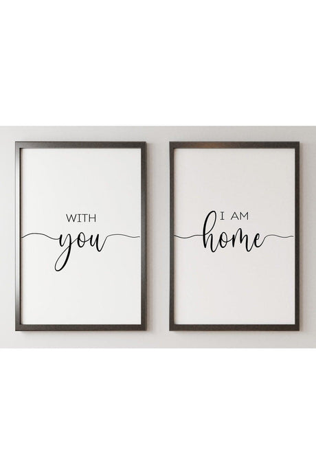 2-Set Table Design, Home, Decor, Motto, Decorative, Framed - Swordslife