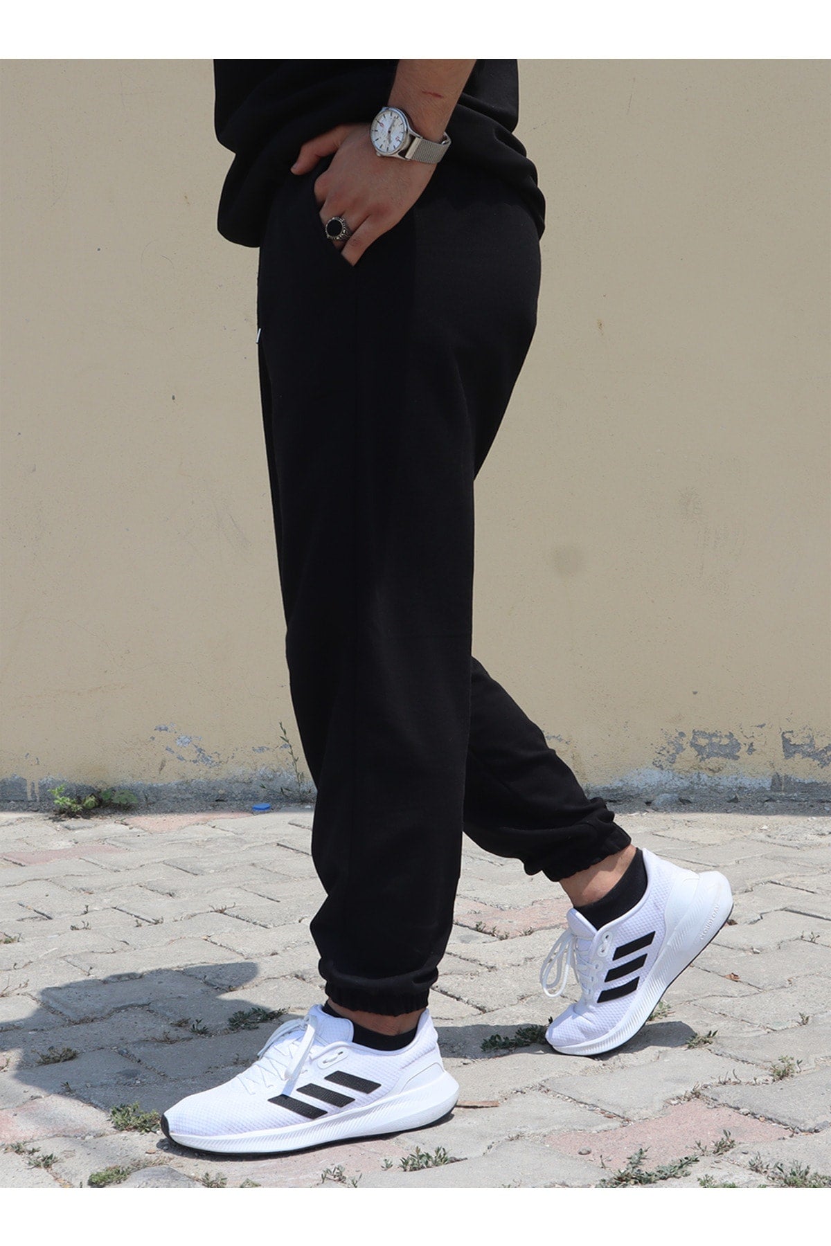 Unisex 2Ip Knitted Fabric Tracksuit Bottom