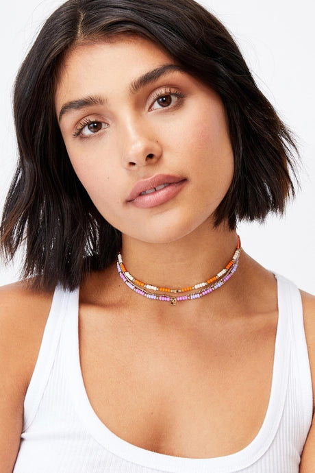 Women's Bead Choker Necklace Set - Swordslife