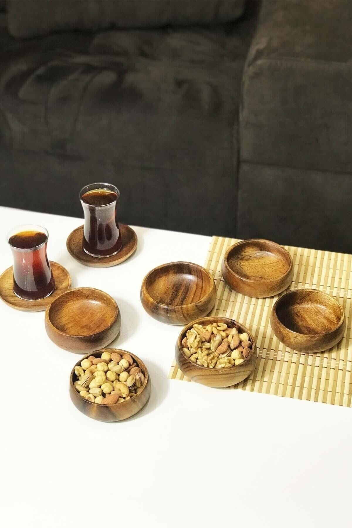 Lizy - 6 Piece Acacia Bowl Snack Set Fma01903 143