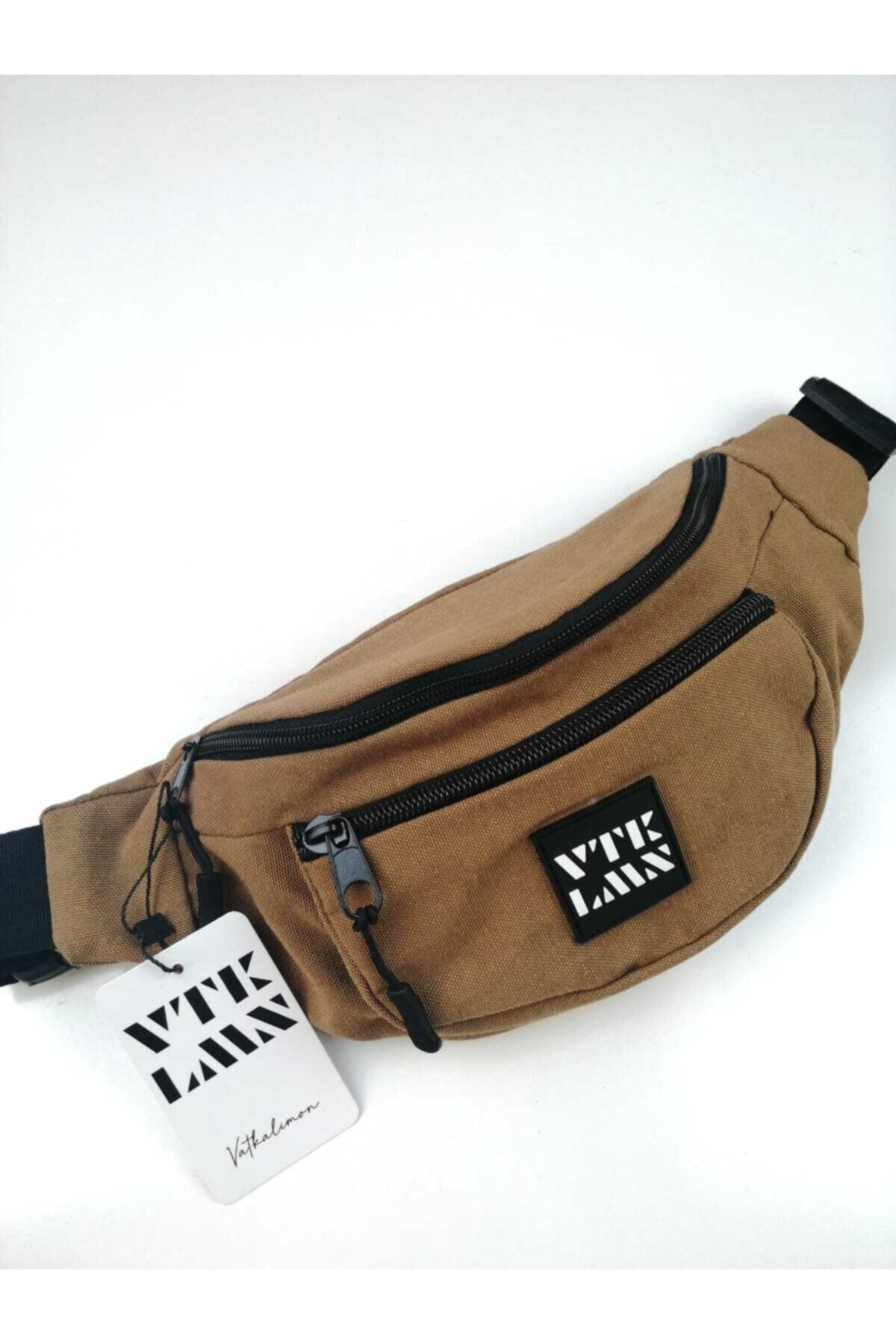 Unisex Brown Shoulder And Waist Bag