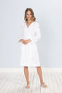 Floss Women's Bathrobe L White - Swordslife