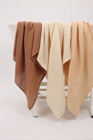 3-Purpose Muslin Cover Set - 75X75 Cm