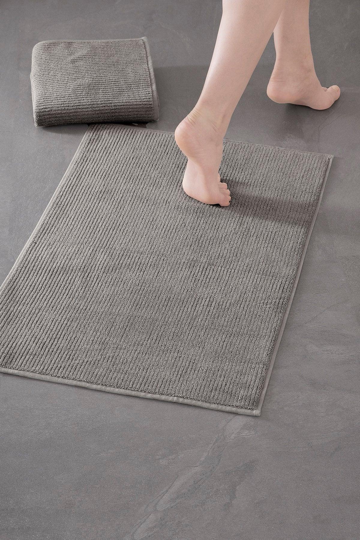 Pana Bathmat 404 - New Trend, 50x75cm. 2pcs. Premium Foot Towel / Bath Mat Set - Swordslife