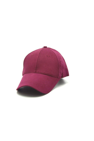 Adjustable Men'S-Women'S Plain Sports Hat With Velcro Back