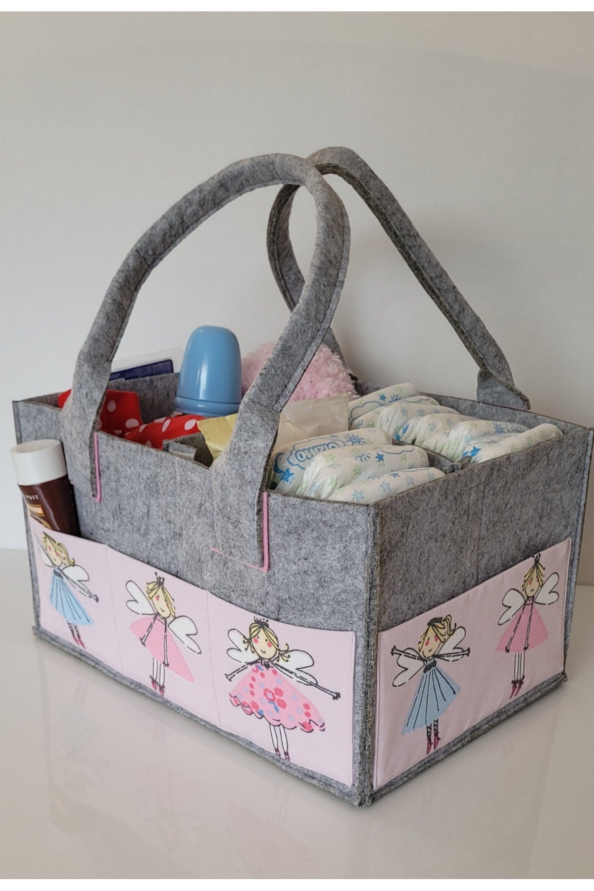 Handmade Multi-Purpose Felt Mother Baby Care And Organizer Bag Functional Organizer