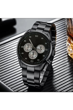 Stainless Steel Waterproof Men's Wristwatch