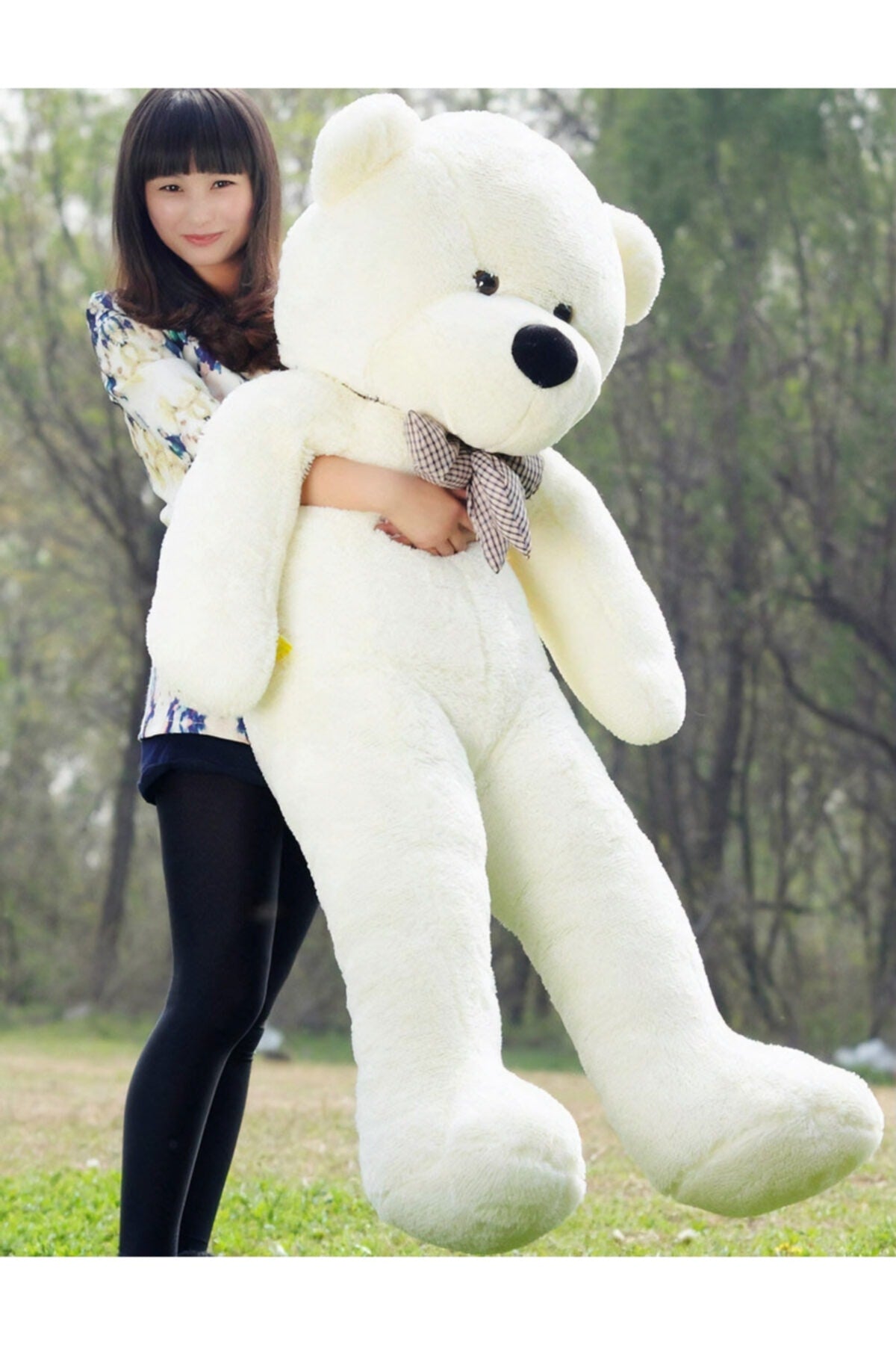 Kuki Toy 160Cm White Giant Plush Bear
