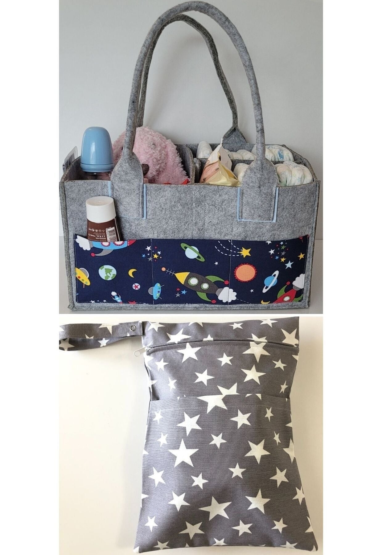 HANDMADE ORGANIZING AND HANGING FUNCTIONAL BABY BAG SET