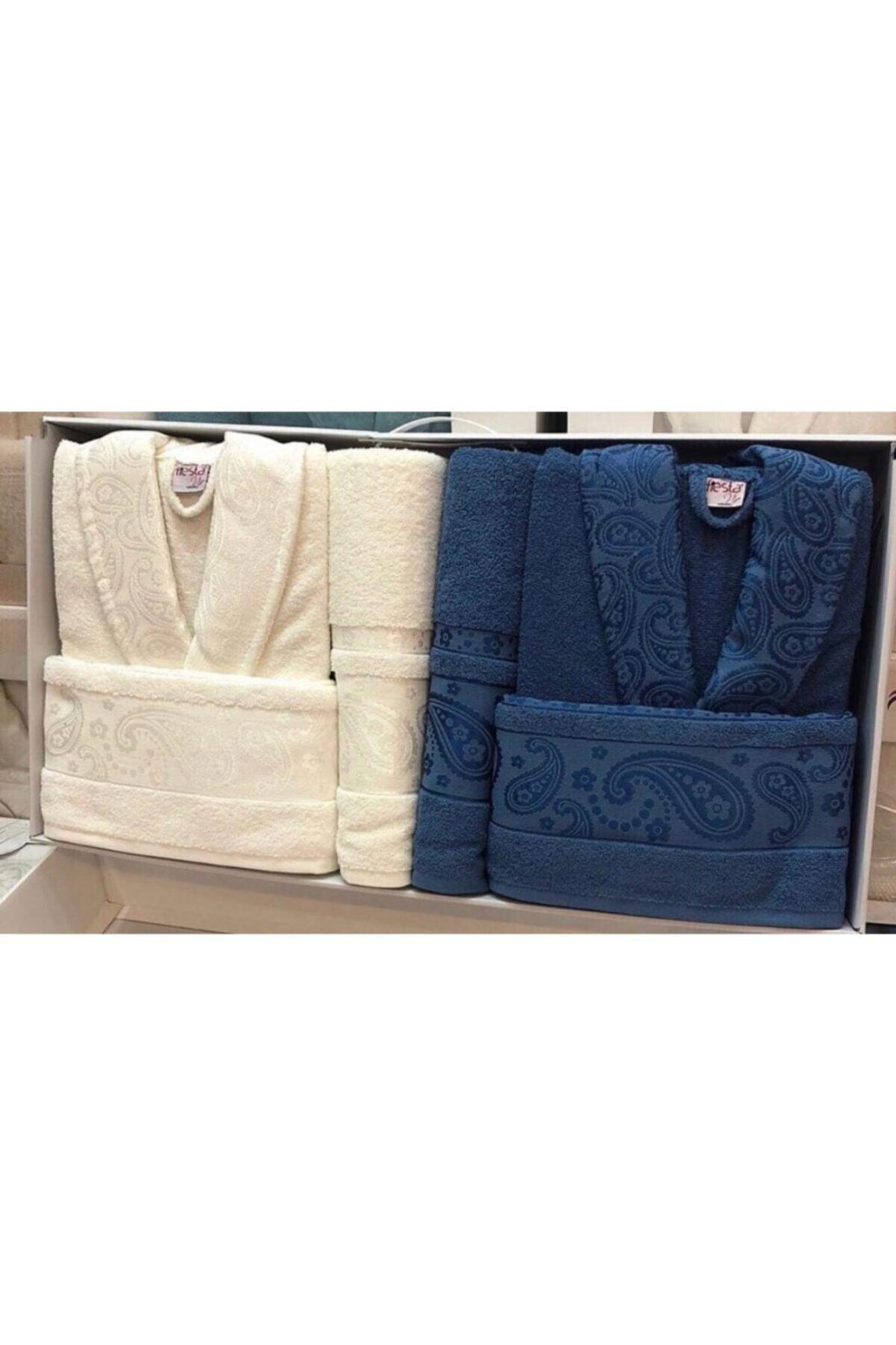 Vip Family Bathrobe Set 6 Pieces 100% Cotton - Swordslife