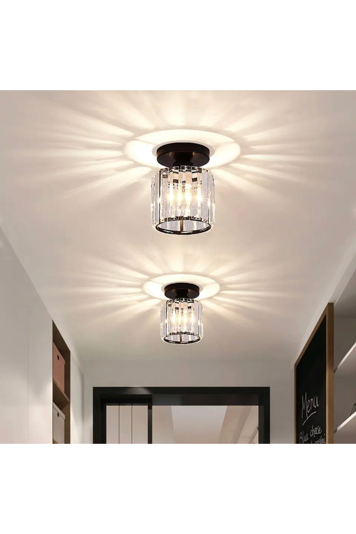 Luxury Stone Modern Plafonier Ceiling Chandelier Luxury Pendant Lamp Crystal Stone Chandelier Black