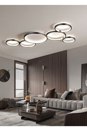 Yasolin Modern Black Case Led Chandelier