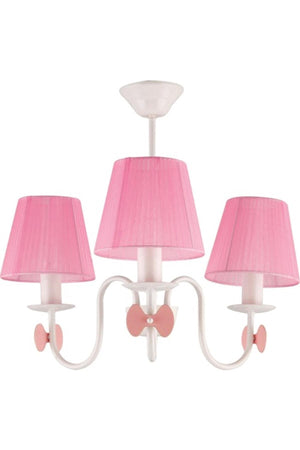 3-Piece Pink Hat Children'S Room Chandelier