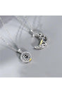 Moon And Sun Magnetic Lover Necklace 100 Languages I Love You Written Projection Couple Necklace - Swordslife