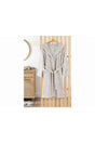 Softy Triga Cotton Hooded Bathrobe L-xl Gray - Swordslife
