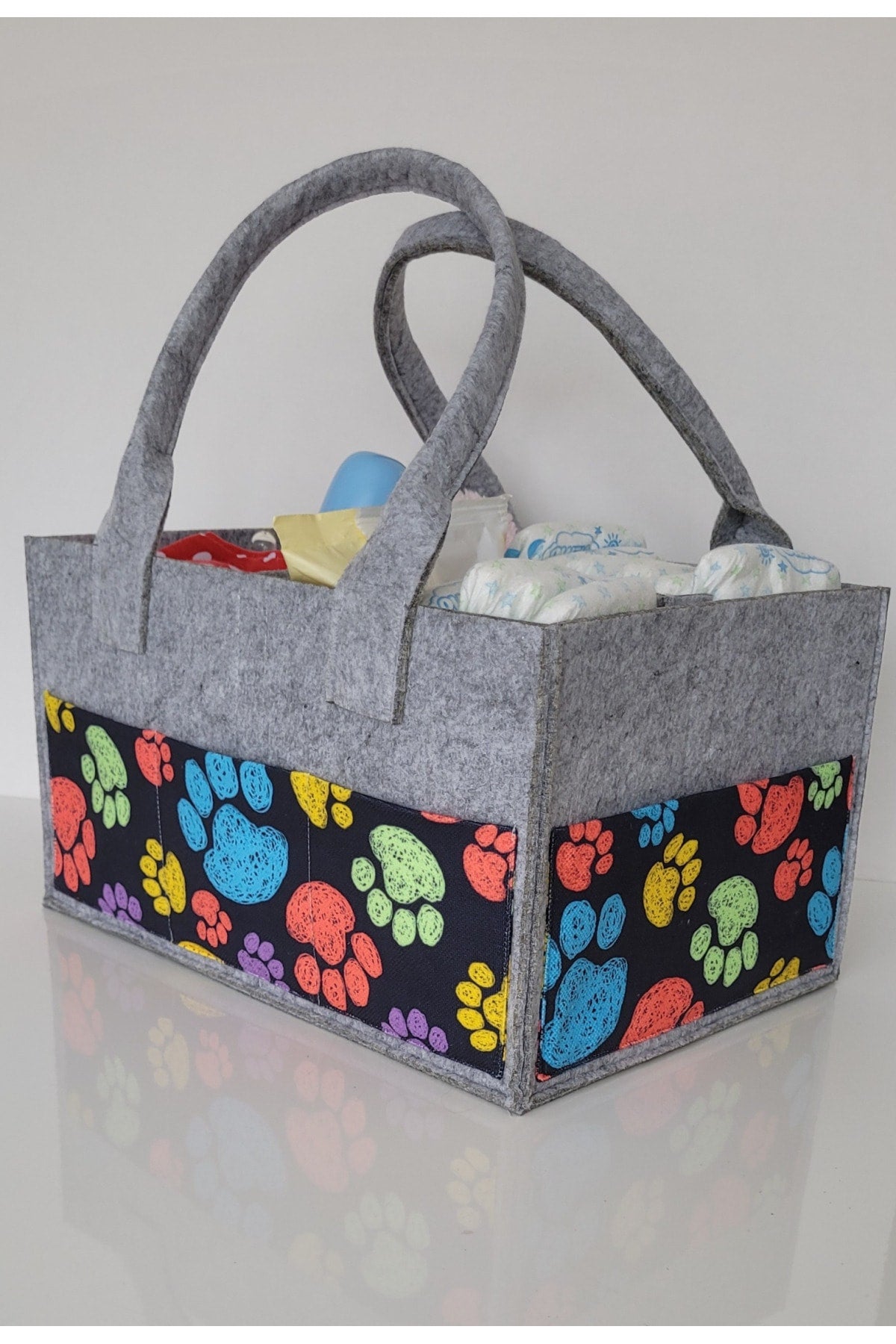 Handmade Multi-Purpose Felt Mother Baby Care And Organizer Bag Functional Organizer